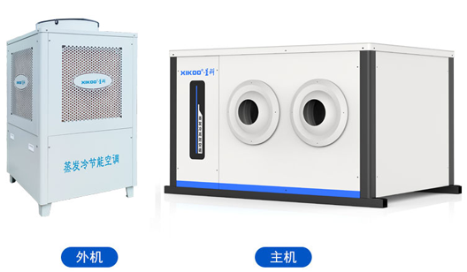 蒸發冷省電空調-蒸發冷吊式射流型空調